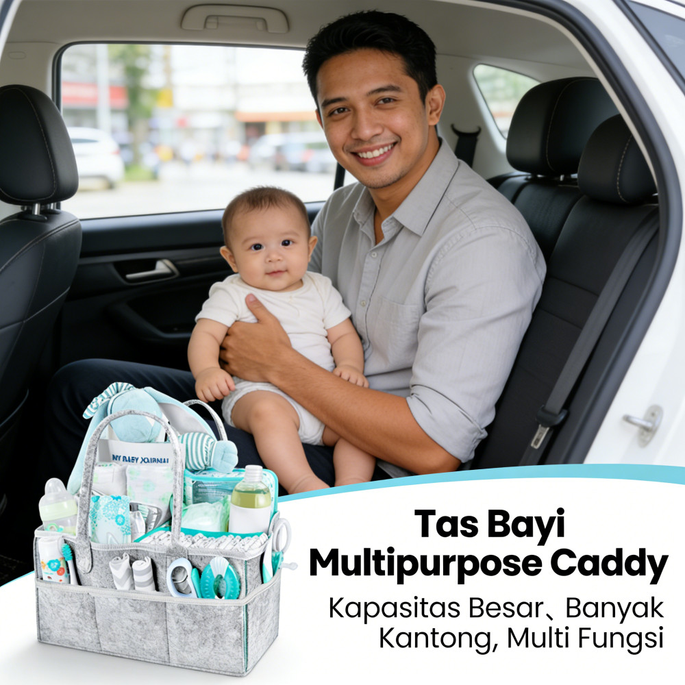 Multipurpose Tas bayi Caddy Bag/ Diaper Organizer/ Caddy Bag/ Tas Popok Peralatan Bayi