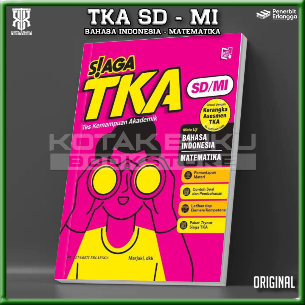 [ Erlangga ] Buku SIAGA TKA SD / TKA SD 2025 / TKA SD/MI / Kurikulum Merdeka