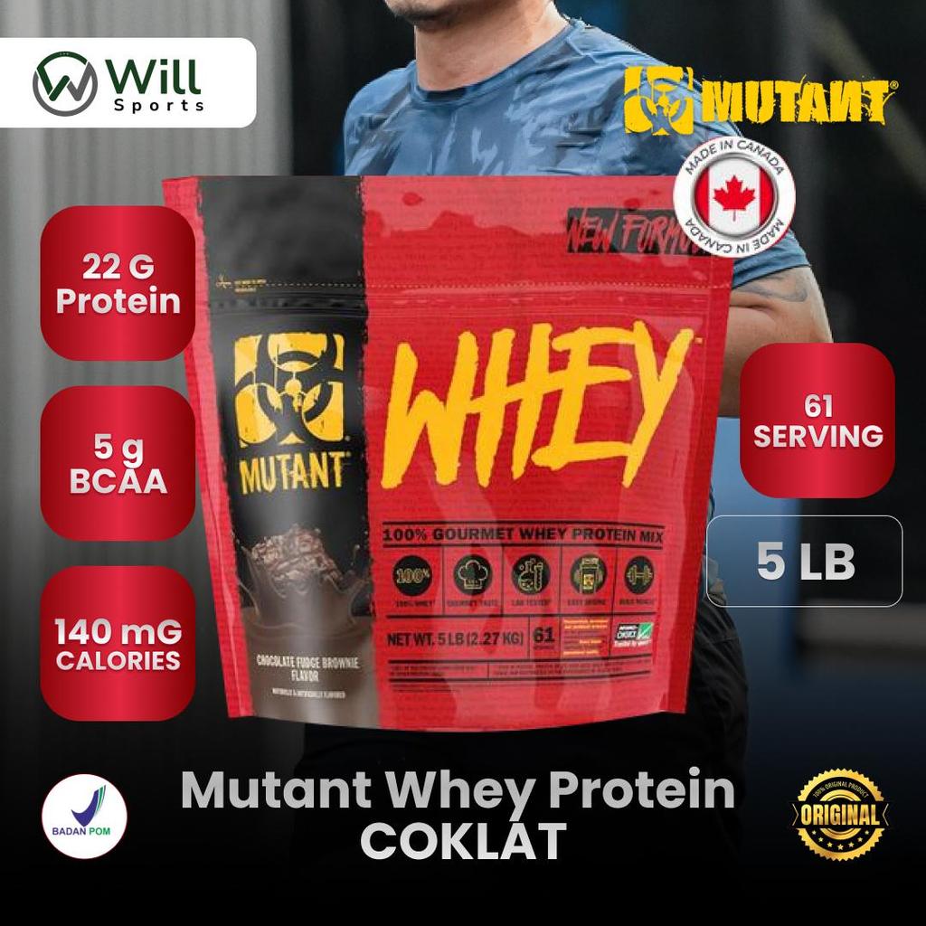 Mutant Whey Protein 5lb Suplemen Protein untuk Meningkatkan Pertumbuhan Otot