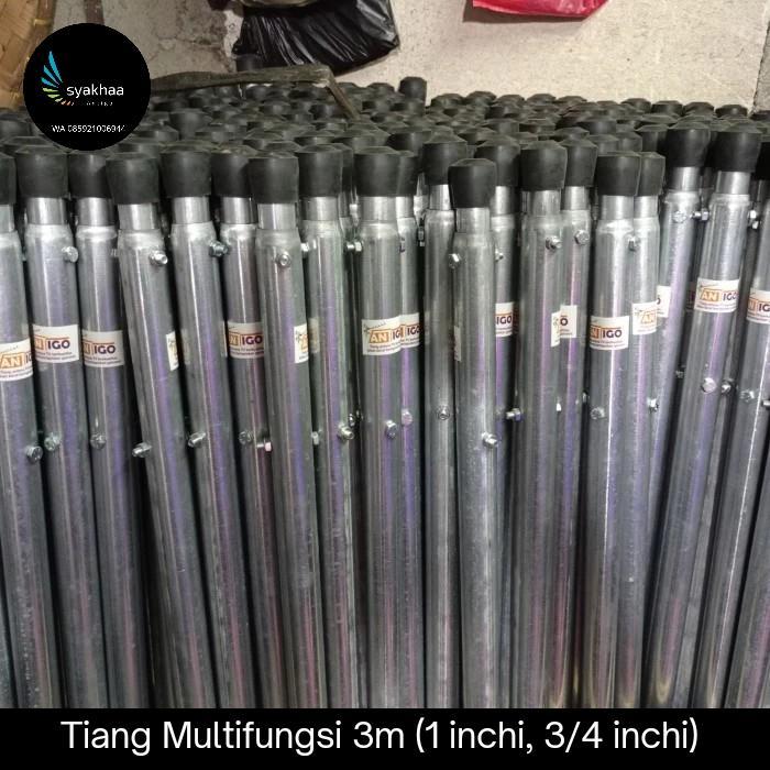 Tiang Multifungsi 3m , Pipa Galvanis ( Antena TV,CCTV,WIFI Dll )