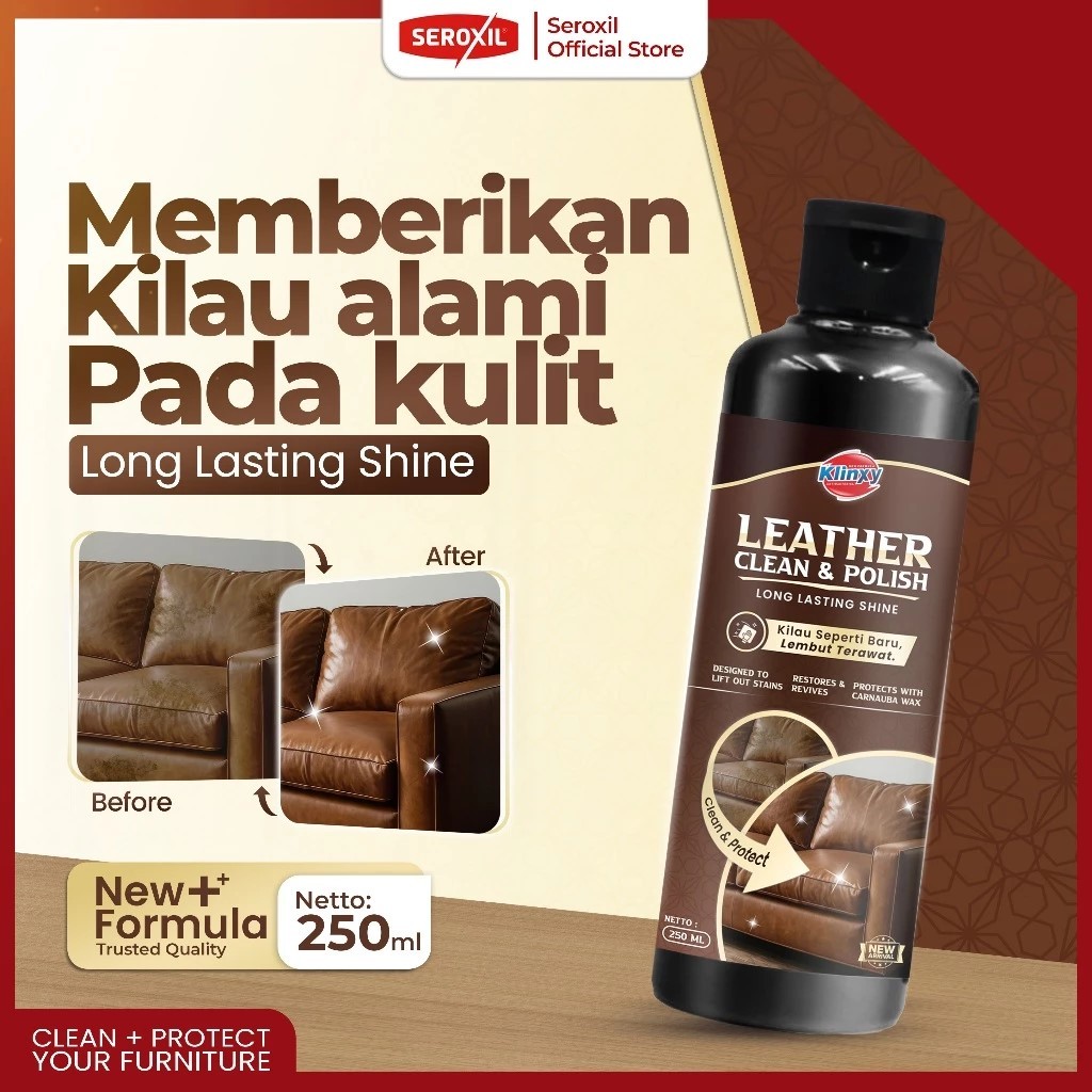 [ MW - Seroxil ] Leather Cleaner Perawatan Tas Jaket Sofa Kulit Pembersih Pengkilap  250ml