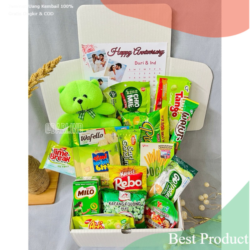 GIFT BOX SNACK KADO ULANG TAHUN / Buket Snack Ultah / Hampers Snack Natal / Kado Wisuda / Kado Anniv