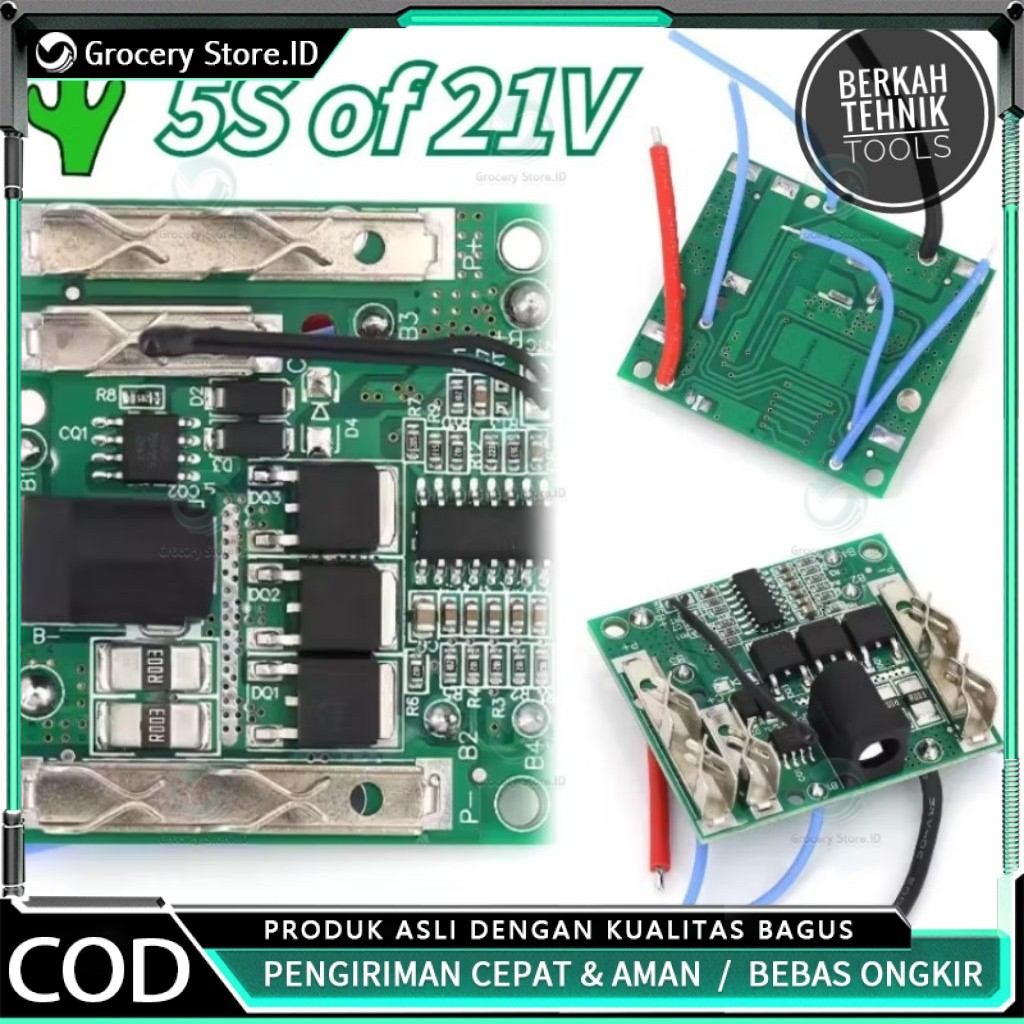 Bms Modul Baterai 5s 18v 20v 21v 48v 88v 99v Bms Baterai Cordless Lxt