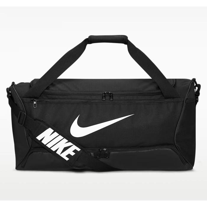 (100% ORIGINAL) NIKE Duffle Bag Medium Brasilia 9.5 Duffel Bag 60L Training Gym Duffle Sling Black W