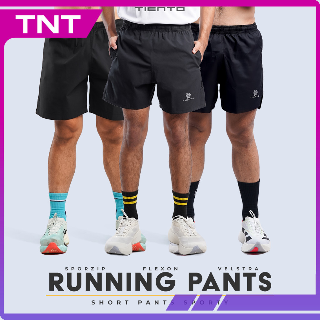TNT Tiento Short Pants Running Pria Celana Pendek Olahraga Lari