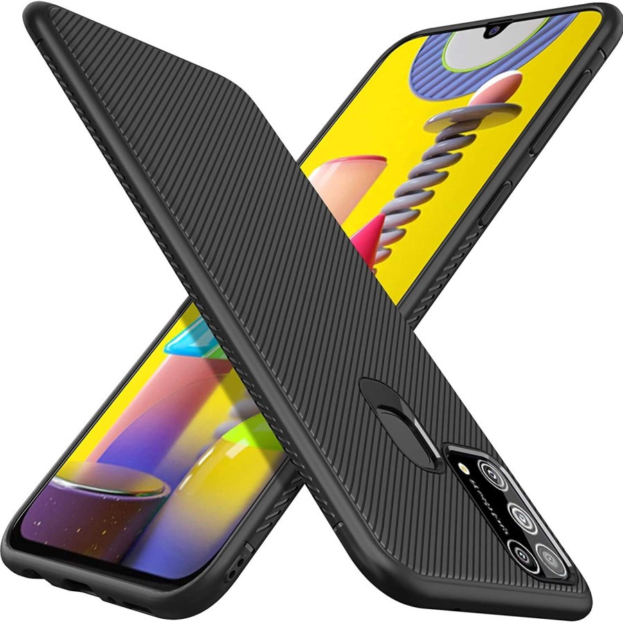 CASE SAMSUNG M30S M21 M21S M31S SLIM FIT CASE CARBON FIBER ANTI PANAS
