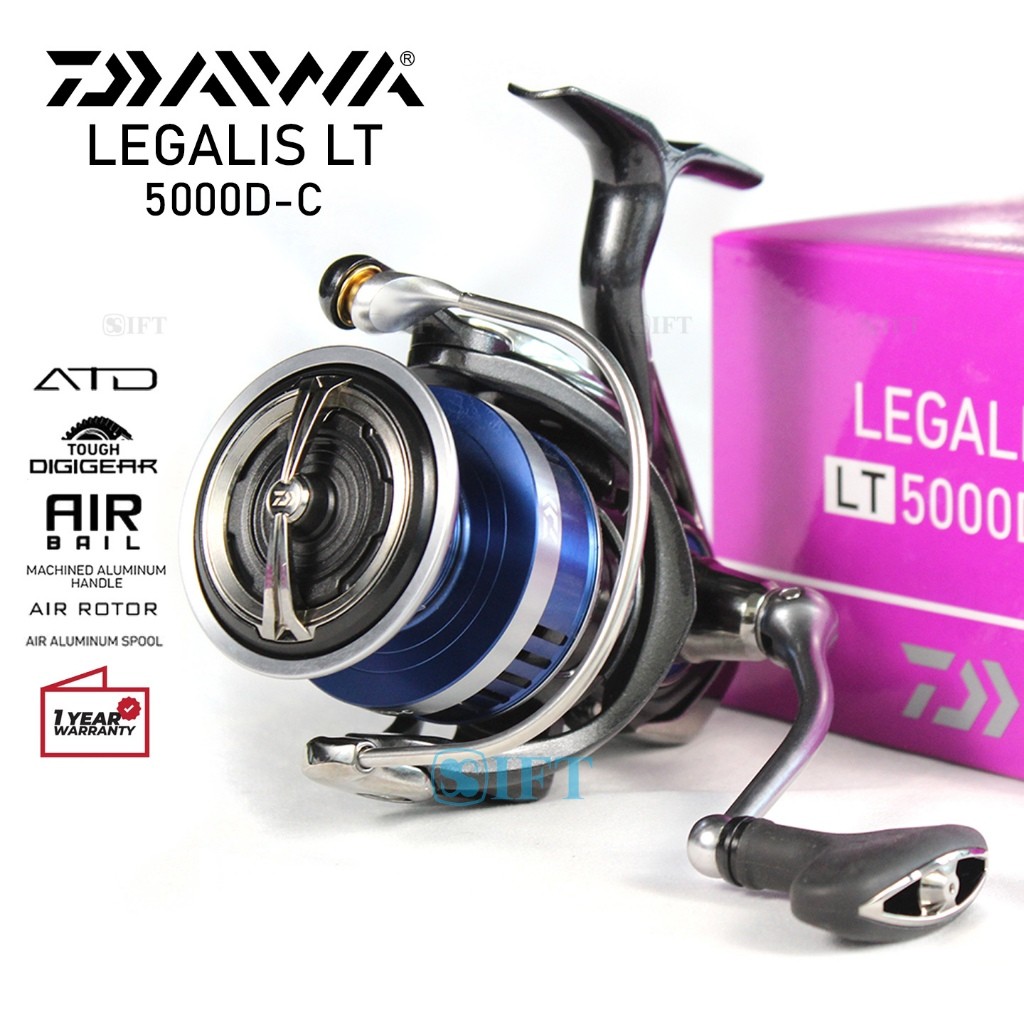 Reel DAIWA LEGALIS LT 1000 -- 5000D-C | Kolam Sungai Laut | Spinning Ringan Kuat Resmi