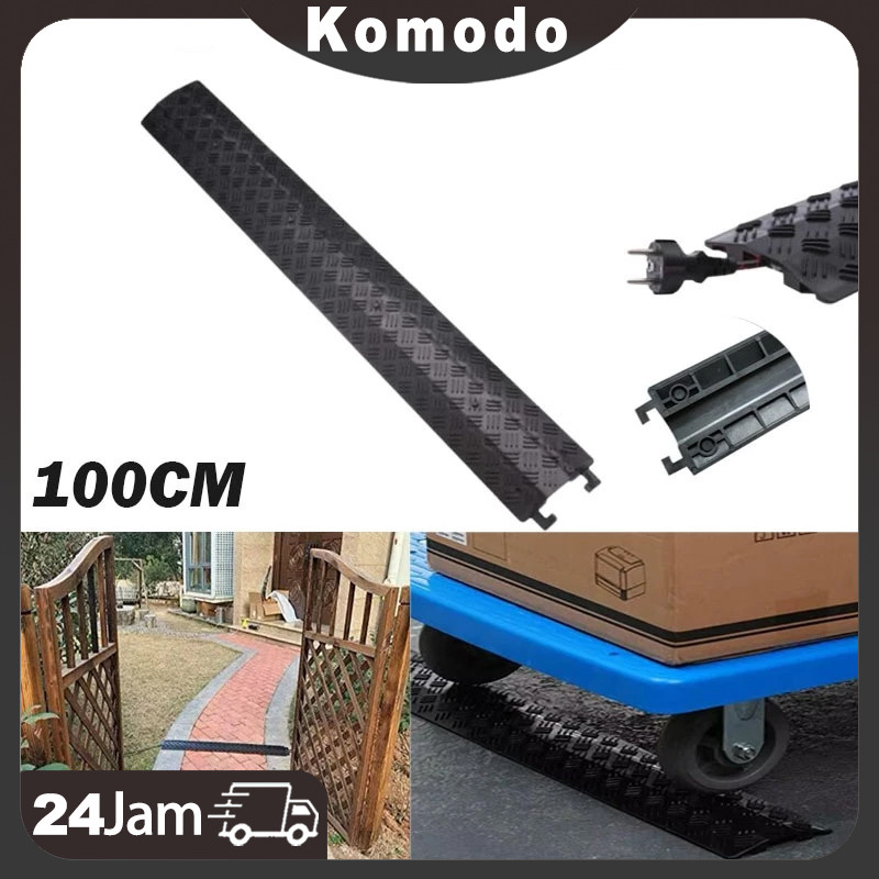 100CM Kabel Duct Lantai Hitam Penutup Kabel Lantai Floor Kabel Ducting Lantai Cable Duct
