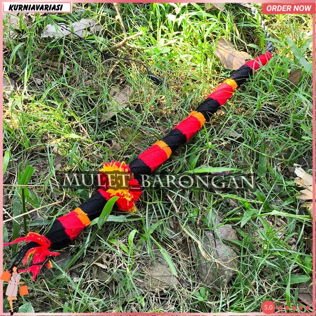 Pecut Gagang Rajut Besar Panjang Suara Keras KNV -50