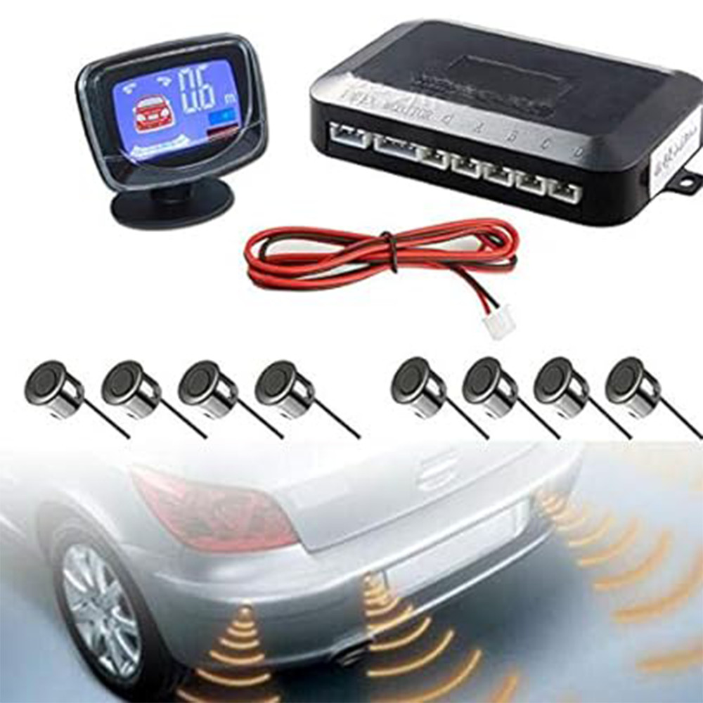 Car Reverse Radar System with 8 Probe Parking Sensor Waterproof Parking Assist Systems Backup Monito