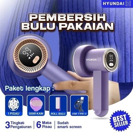 HYUNDAI - Pembersih Bulu Pakaian, Alat Pembersih Bulu Baju Elektrik, Penyedot Bulu Pakaian, Pembersi