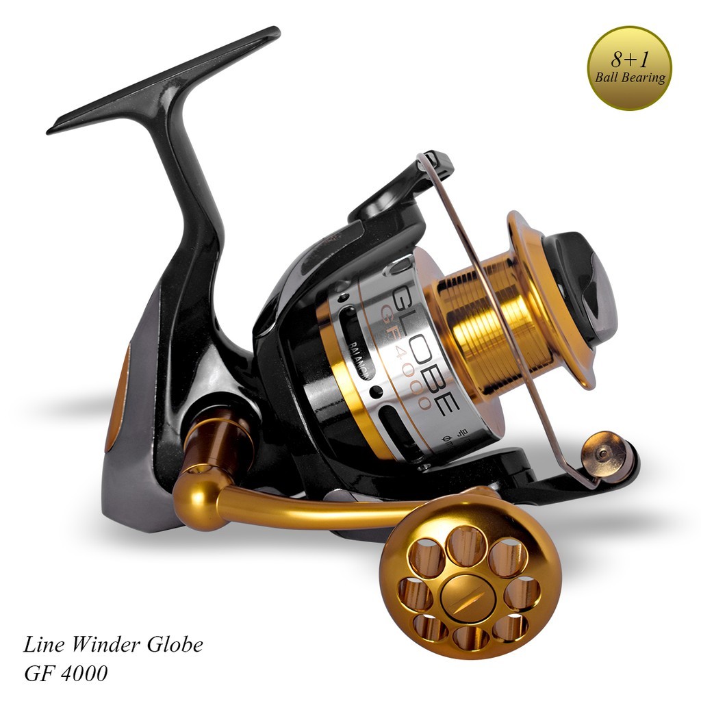 Reel Line Winder New Globe 8+1 Bearing (Pilih Ukuran) | IM Pancing