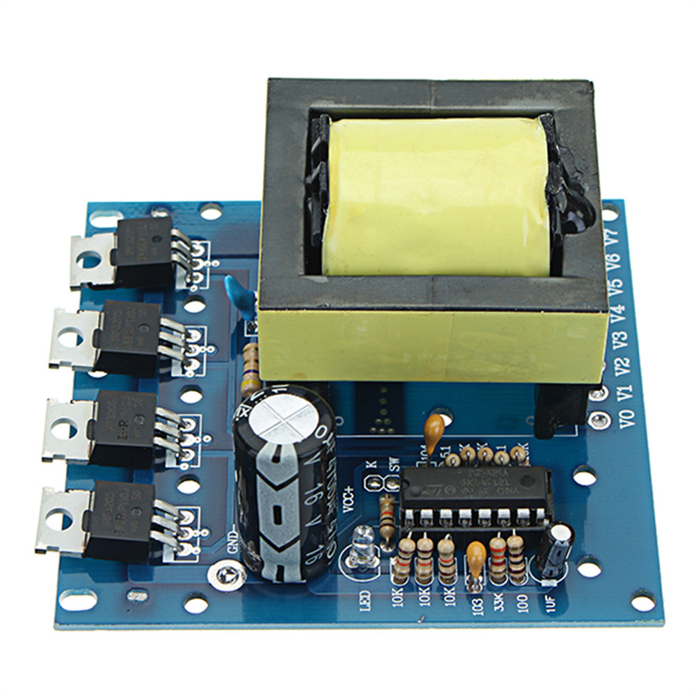 Modul Transformator Papan Penguat Inverter DC 12V ke AC 160V 220V 380V 500W