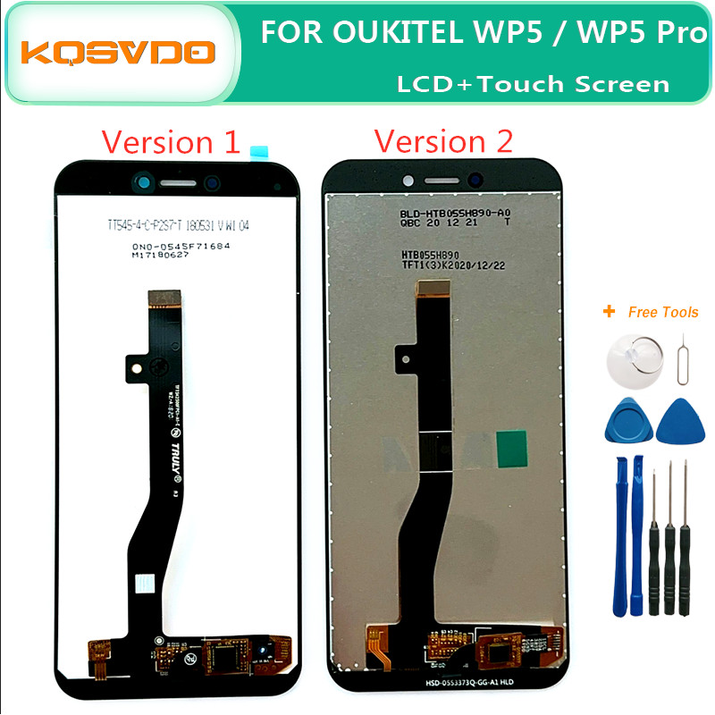 100% Guaranteed For OUKITEL WP5 / WP5 Pro LCD splay And Tou Screen gitizer Replacement 5.5" New For 