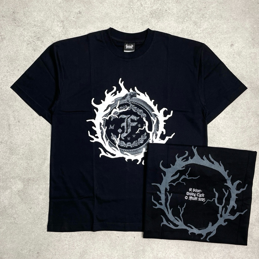 Feast - Ouroboros Chrome | Tshirt Black Original Merchandise