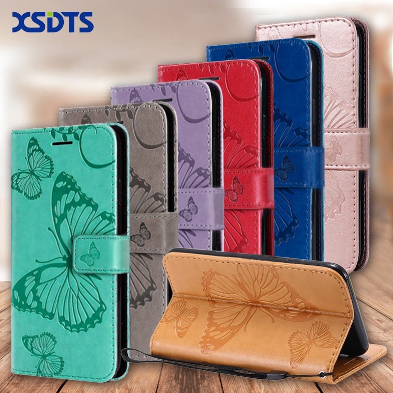 Dompet Case untuk iPhone 5 6 7 8 5s 6s Plus SE 2020 SE2, Flip PU Leather Berkualitas Tinggi, Casing 