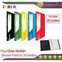 Document Keeper Clear Holder F4 20 , 40 , 60 , 80 , 100 Lembar Map File Dokumen Folder