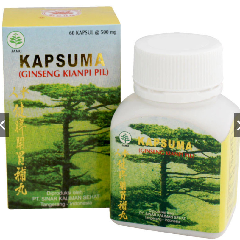 ~ Apotik Wawann || ORIGINAL PIL || Kapsuma (Ginseng Kianpi Pil) 60'S BPOM - Penambah Nafsu Makan, Ob