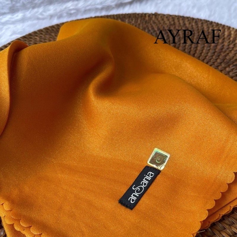 hijab segiempat shinar ansania glamour size 110x110 tepi laser cut/kerudung jilbab segiempat shinar 