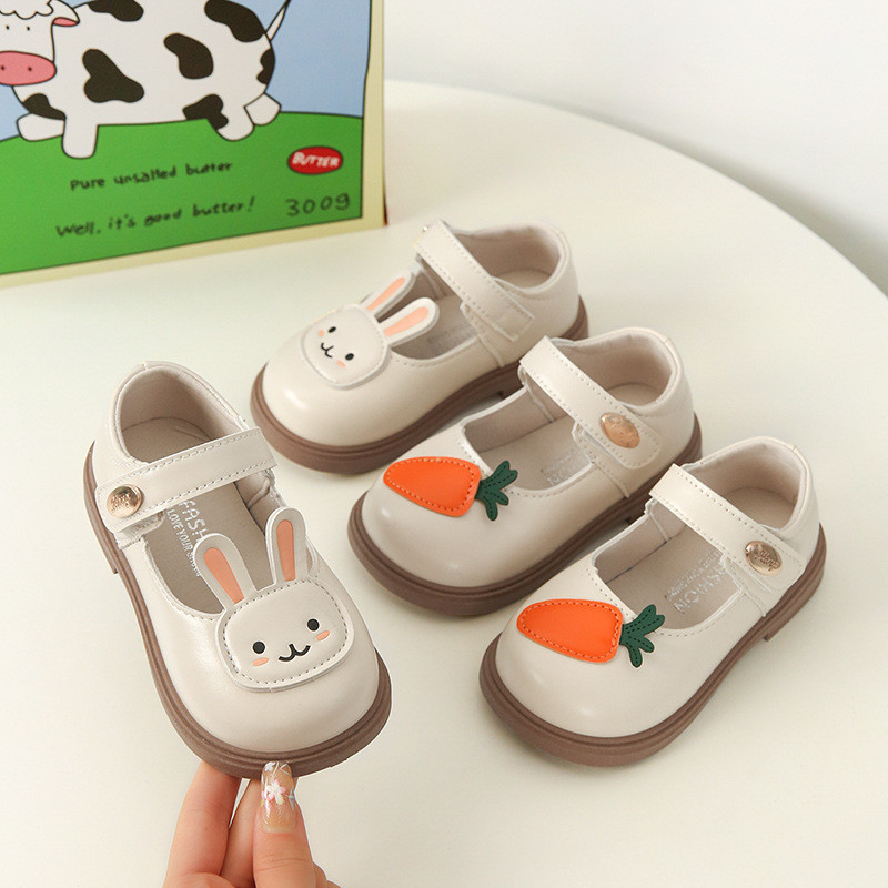 Sepatu anak baru, sepatu kulit gaya Korea, sepatu anak perempuan