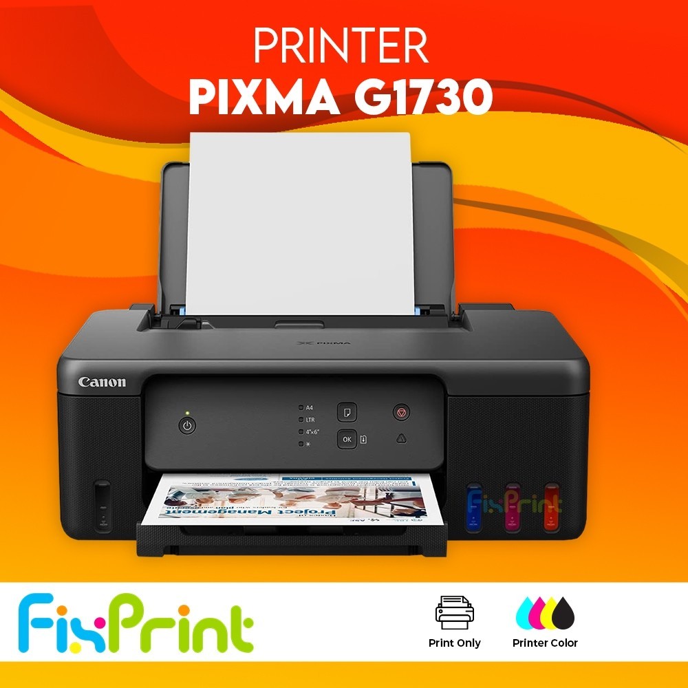 Printer Canon PIXMA G1730 G1010 Print Only InkTank G 1010 Single Function / PIXMA Cartridge Printer 
