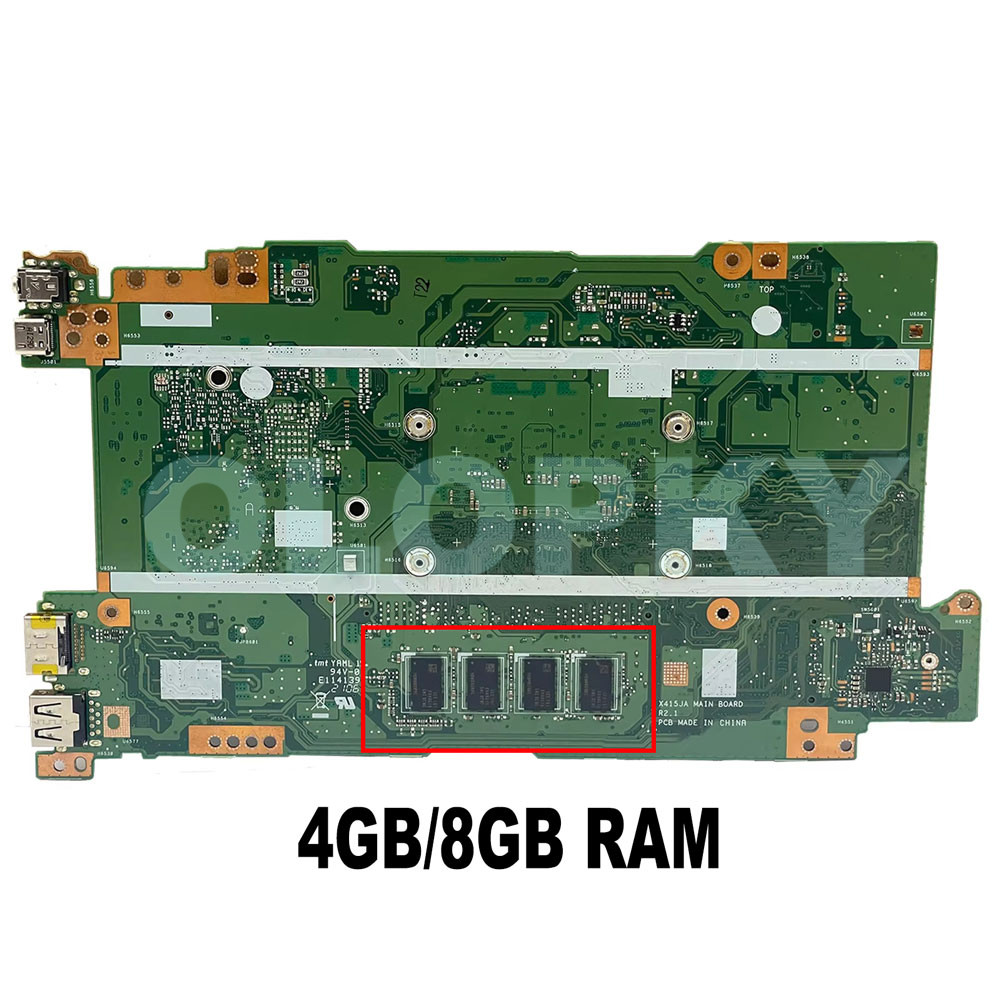 X415JA with i3 i5 i7-10th Gen CPU Mainboard For Asus X515JA F515J X515JF X515J X415J F415J  X416J La