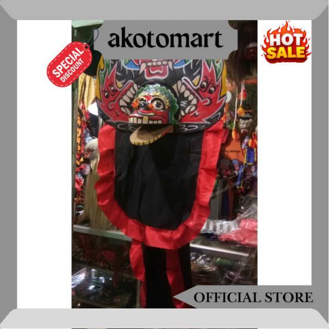 BARONGAN SPON JUMBO KEMUL PANJANG / barongan anak / barongan kediri / barongan spon / pecut / pecut 