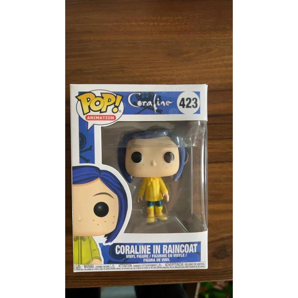 Funko Coraline POP Coraline in Raincoat 423# Vinyl Dolls Figure Model Toys for ristmas Carvinal Kid 