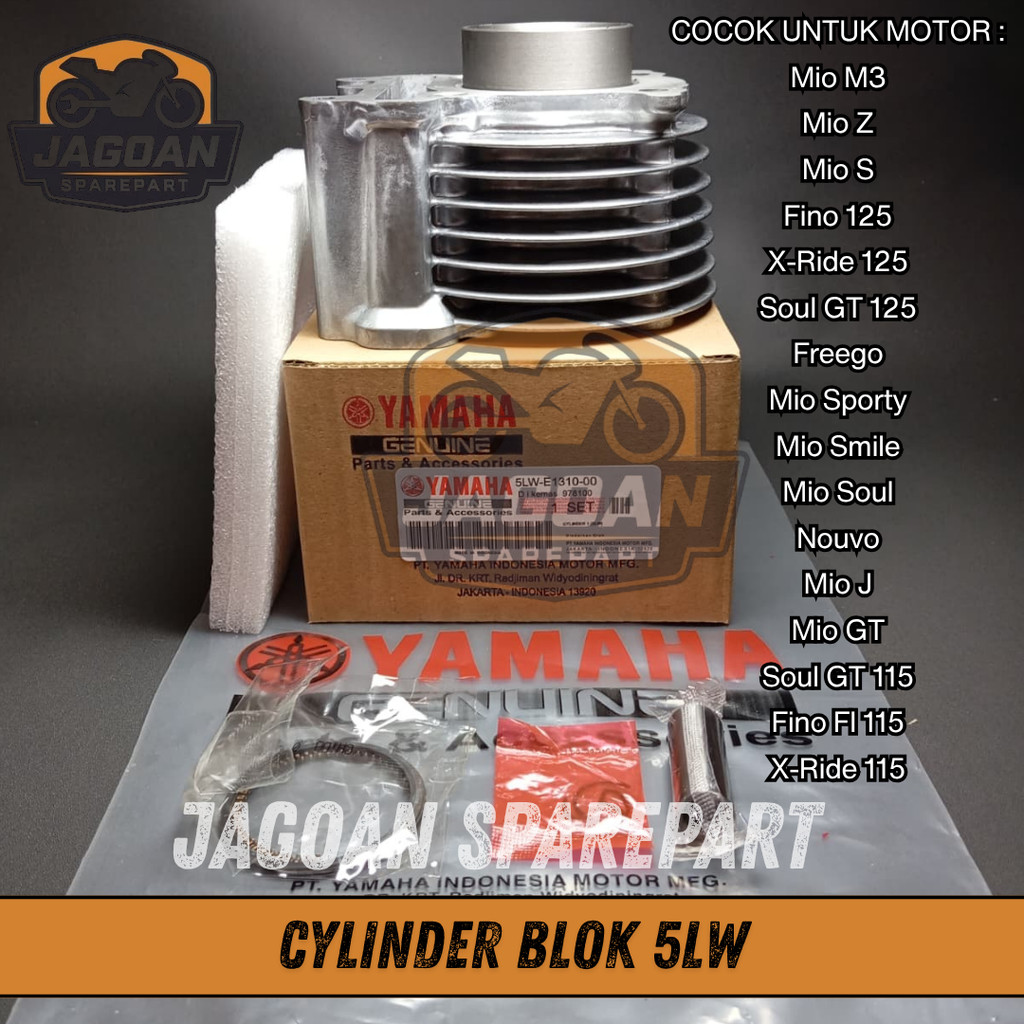 5LW-E1310-00 Blok Seher Set Komplit CYLINDERBLOK-5LW Mio Karbu Mio Sporty Mio Soul Karbu Mio Smile N