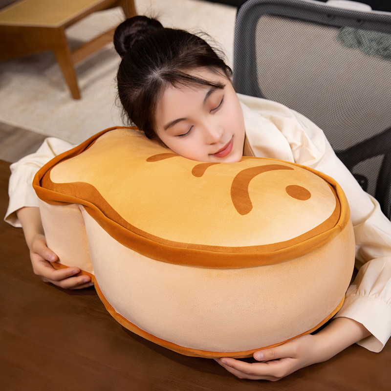 25/45cm Cartoon Soft Taiyaki Plush Doll Pillow Biscuit Cookie Fish Cat Paw Animal Stuffed Toy Home D