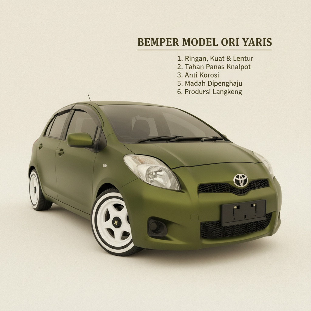 bodikit bumper bemper yaris depan yaris bakpao fiber duraflex