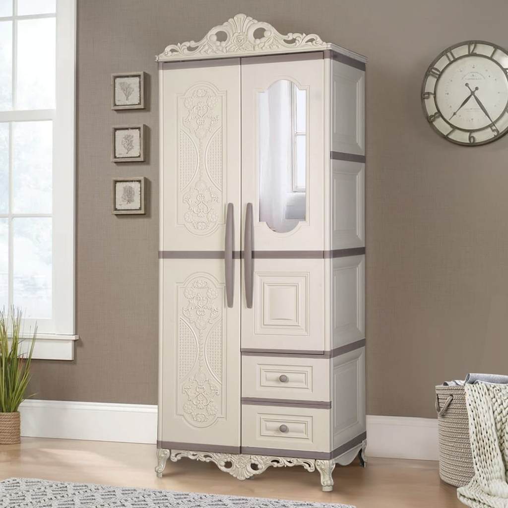 Lemari Pakaian Plastik Olymplast OTC 02P Classic 2 Pintu