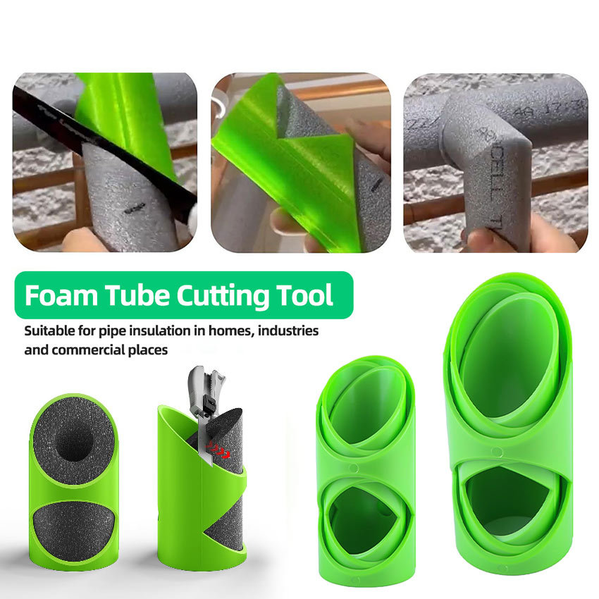 DOM RACK 3Pcs/Set Foam Pipe Cutter Tool Professional / Cetakan Potong Busa / Alat Pemotong Pipa Insu