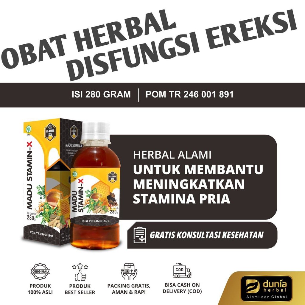 Madu Stamin x Obat Herbal Disfungsi Ereksi