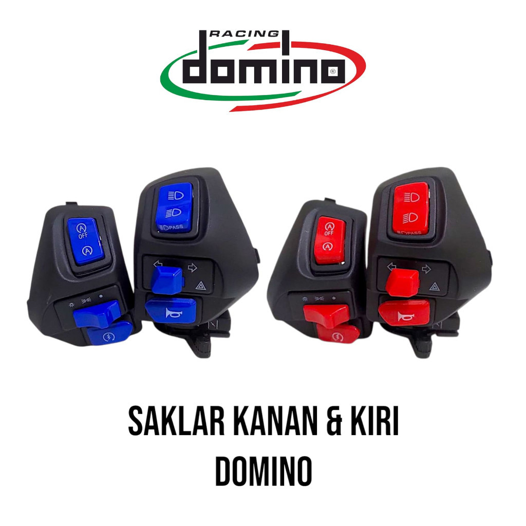 Saklar Set Kiri & Kanan Domino Polos Saklar Motor Variasi Saklar Domino Motor Mio Sporty, Mio M3, Mi