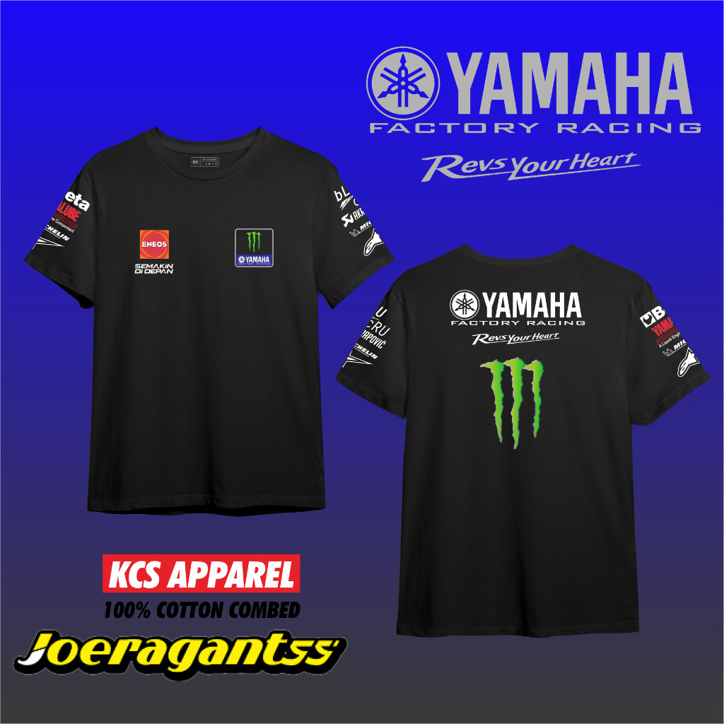Kaos yamaha factory racing team sirkuit mandalika gp series motogp lombok