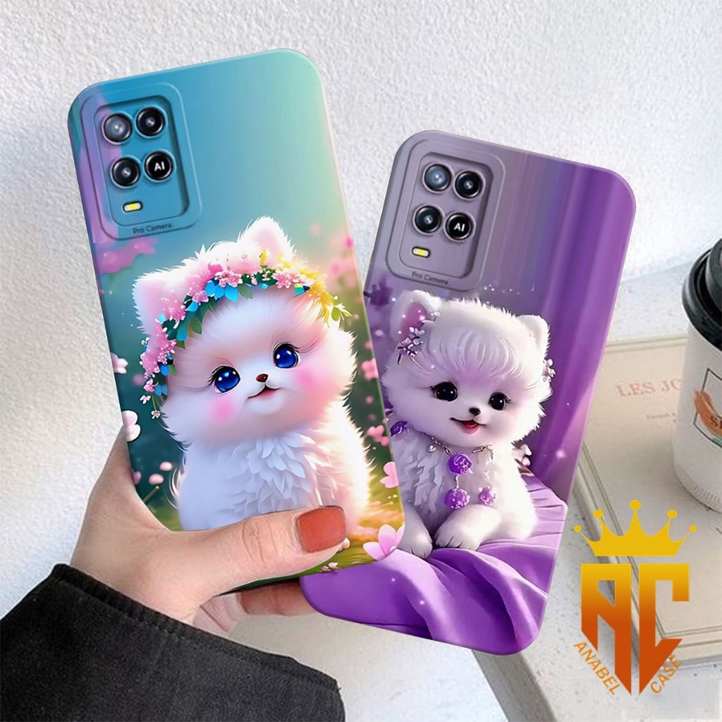 CASE OPPO A54/ OPPO A55 Motif Anabul Cantik - Case Oppo - Case Kucing - case kekinian - case Cewek -