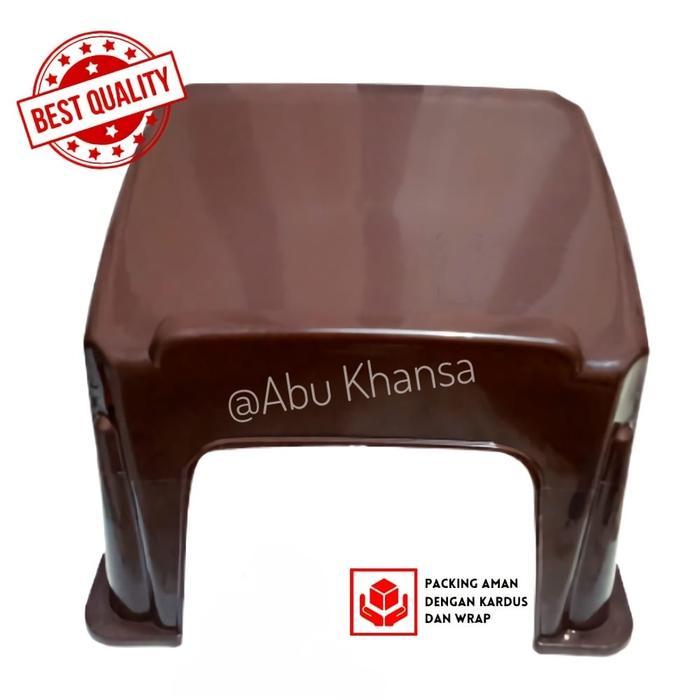 MEJA NGAJI PLASTIK LEKAR PLASTIK MEJA MENGAJI MEJA BELAJAR TEMPAT BUKU - Cokelat