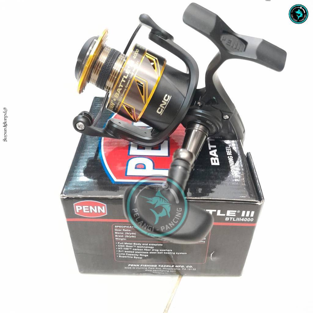 Pelangi Pancing Reel Pancing Spinning Penn Battle III Full Metal Body Waterproof - PP