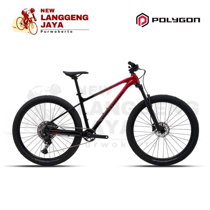 PROMO GASPOLL Polygon Sepeda MTB Xtrada 6 - Black-Red, S 27.5"