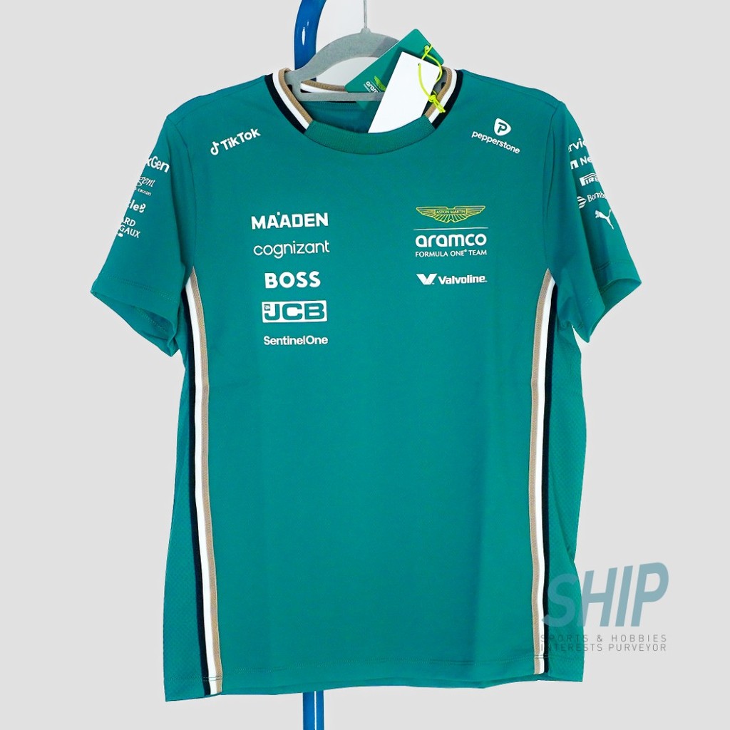 2025 Team tee ASTON MARTIN womens original PUMA formula 1 F1 boss fernando alonso lance stroll wanit