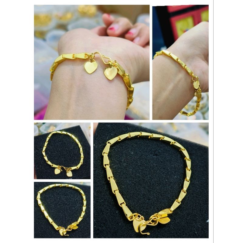 Gelang Padi Palembang Lapis Emas 24 Best Seller IMITASI