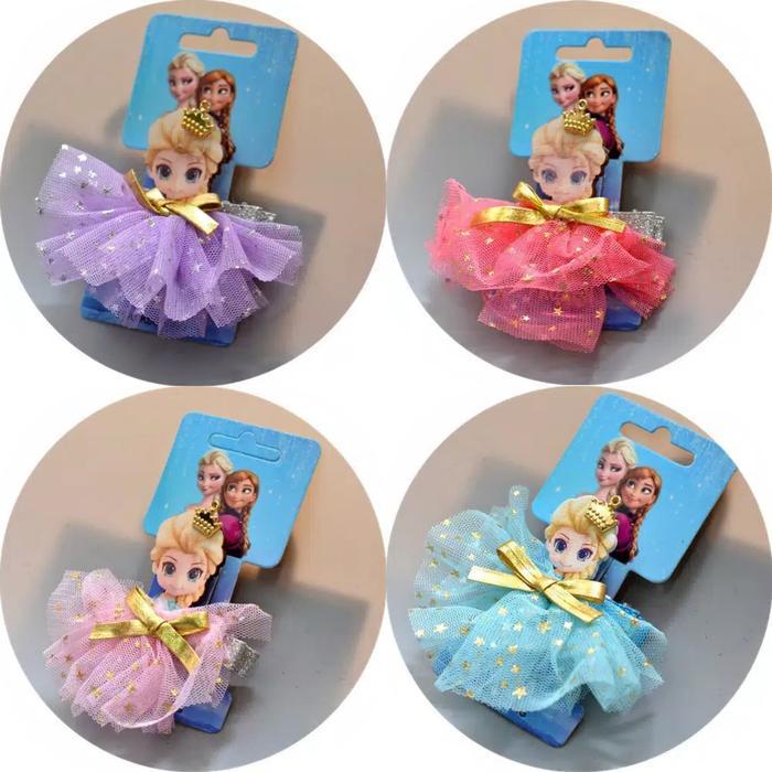 Jepit Rambut Renda Anak Frozen Elsa