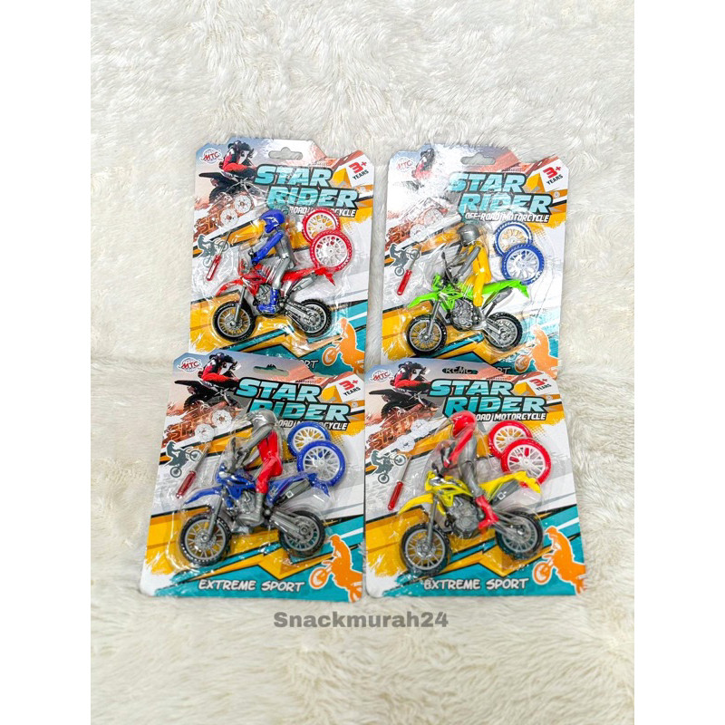 MC522 - Mainan Motor Trail dengan Orang + Ban Serap Star Rider Extreme Sport