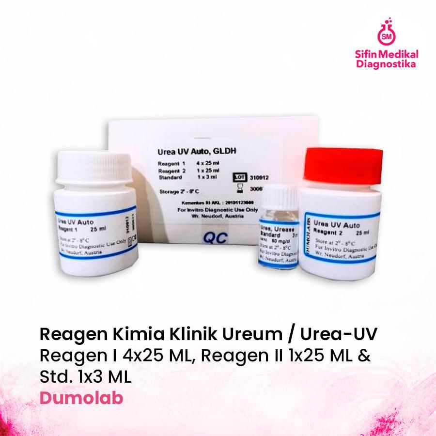 Reagen Kimia Klinik UREUM (UREA-UV) DUMOLAB | Tes Ureum Laboratorium | Mudah & Akurat | 1 Box 100 Te