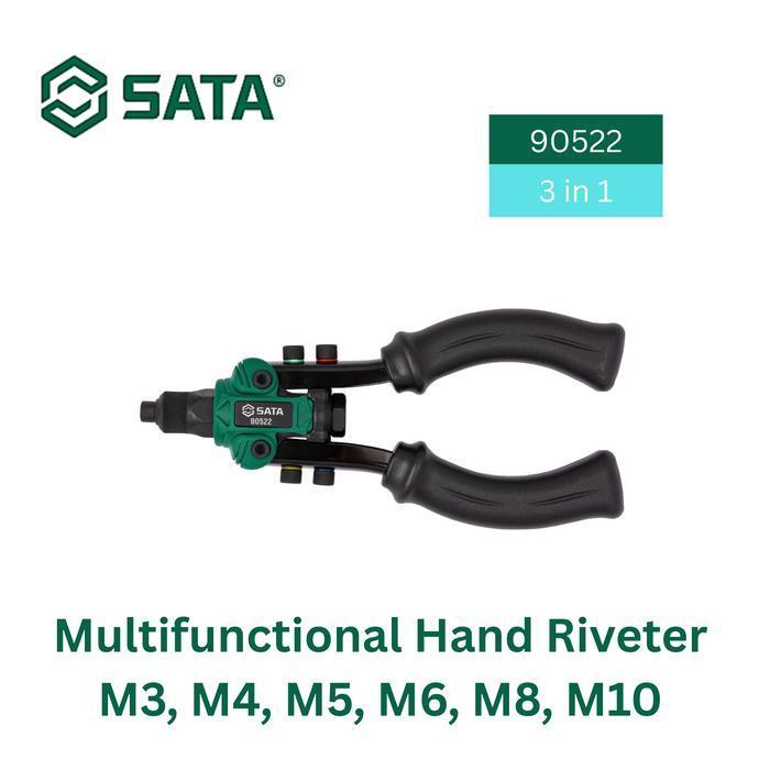 SATA 90522 - Tang Rivet Nut 90522 Multifunctional Hand Riveter