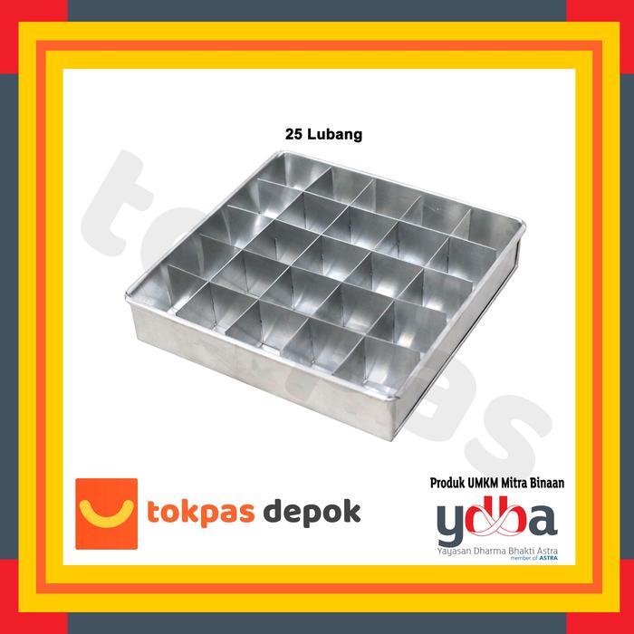 Cetakan Kue Loyang Brownies Sekat Pemotong Bronis Cake Kue - 30 x 30 cm x 4 cm Aluminium Kitchenware