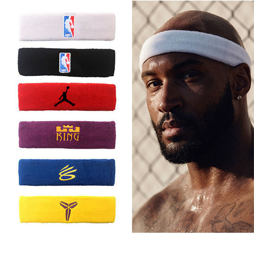 DOM RACK Headband Olahraga Basket NBA / Ikat Kepala Olahraga / Headband Handuk Kepala Basketball Sta