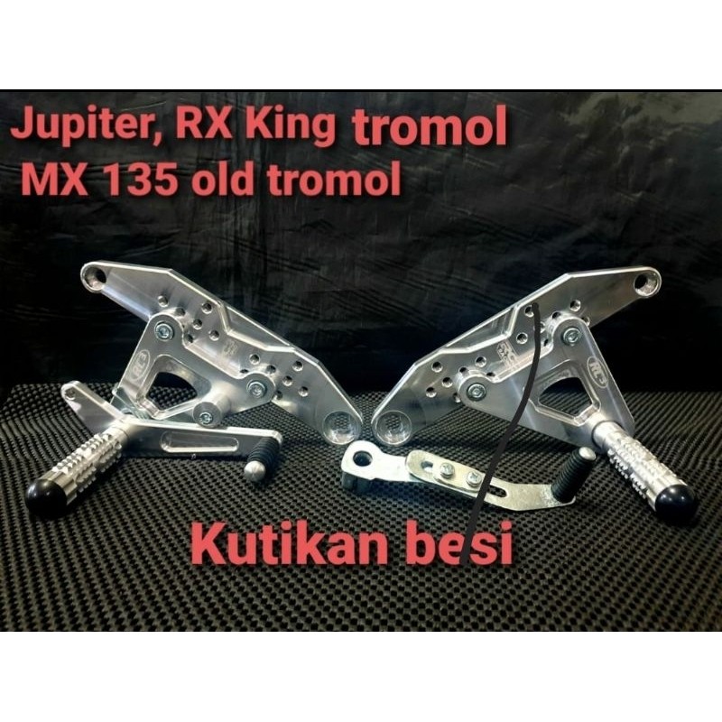 footstep step underbone jupiter rxking mx old TROMOL + adaptor dural cnc RC3 RACING