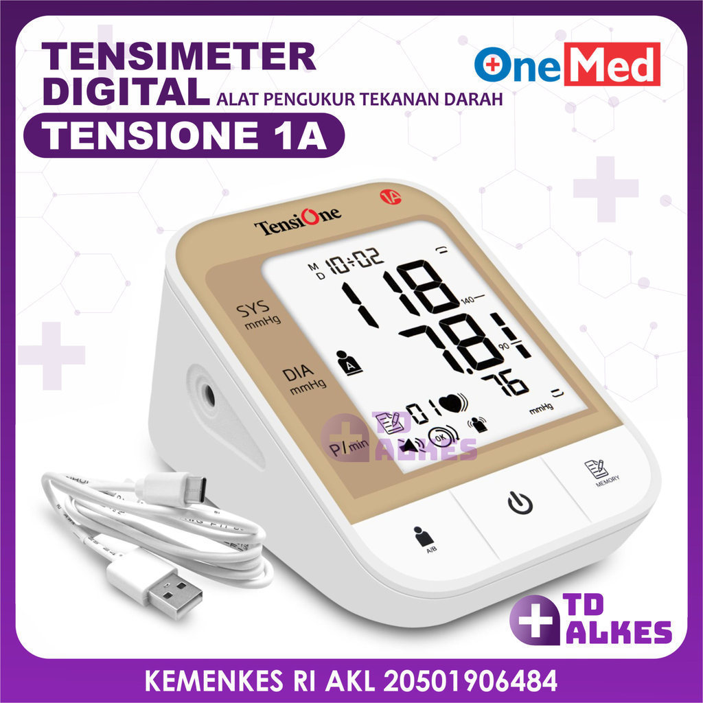 Tensimeter Digital + Usb TensiOne 1A Onemed Tensi Alat Ukur Darah